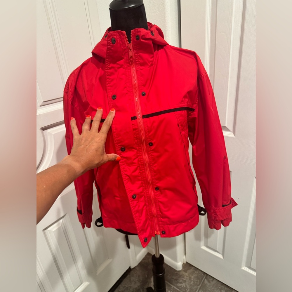 Eddie Bauer Red Light Jacket Coat Hoodie Lined Parka Outdoors XS MINT $159 - Picture 6 of 9